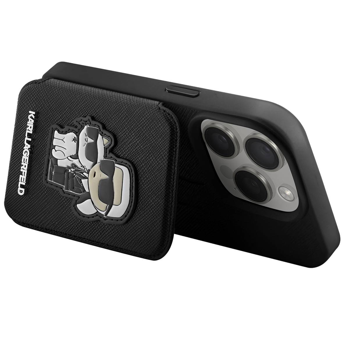 Coque pour Apple iPhone 15 Pro Saffiano avec porte-cartes-2