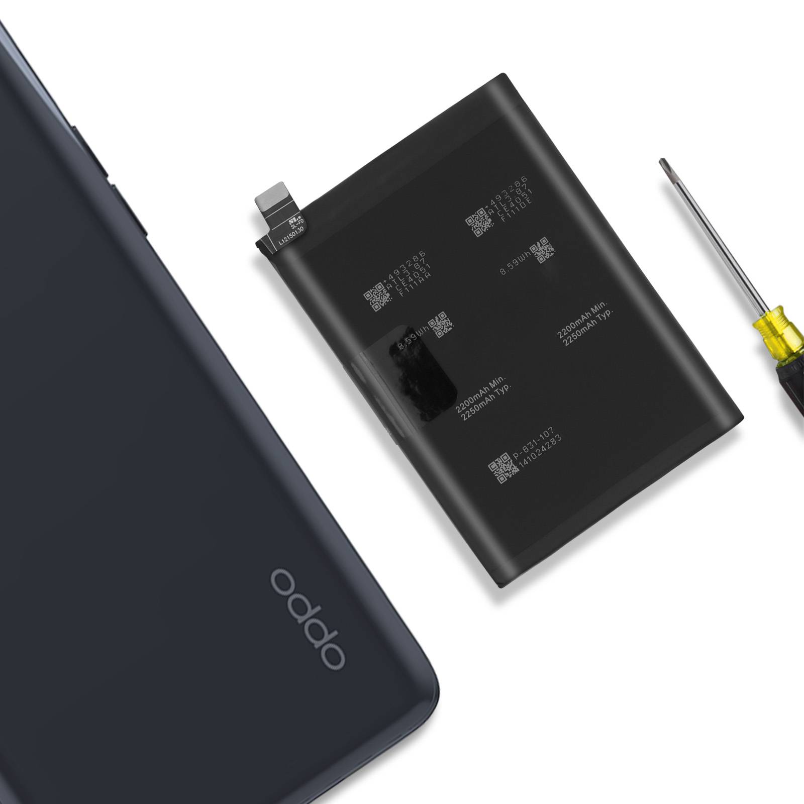 Batterie interne pour Oppo Find X3 Pro 4500mAh modèle BLP831-2