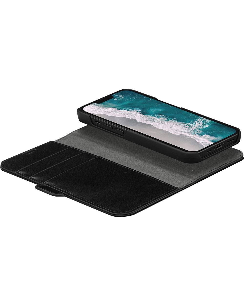 Etui Folio pour iPhone 14 Pro en Cuir Vegan Stockholm Certifié GRS-2