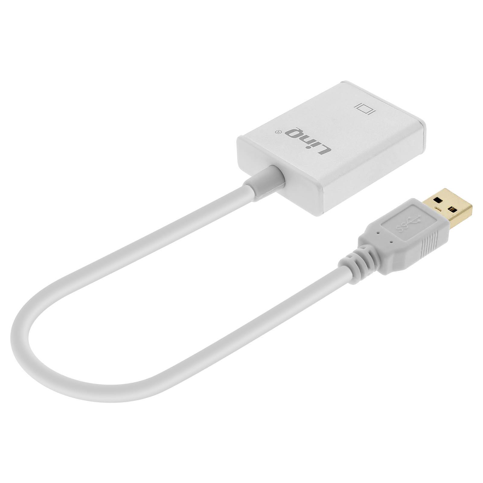 Câble USB 3.0 vers HDMI Femelle Adaptateur Vidéo Full HD-0