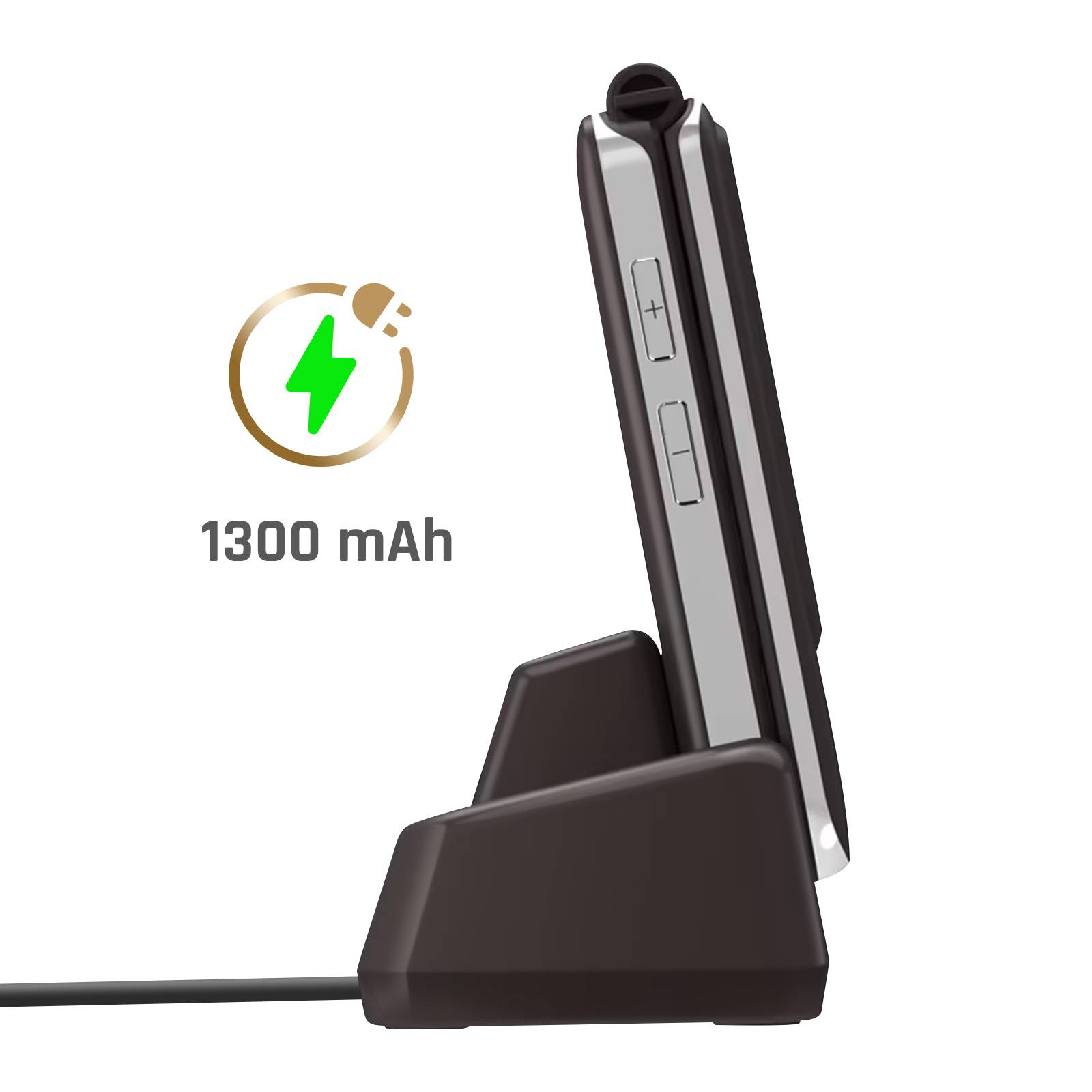 Téléphone Clapet Senior Double écran Autonomie 7 jours Socle de charge-4