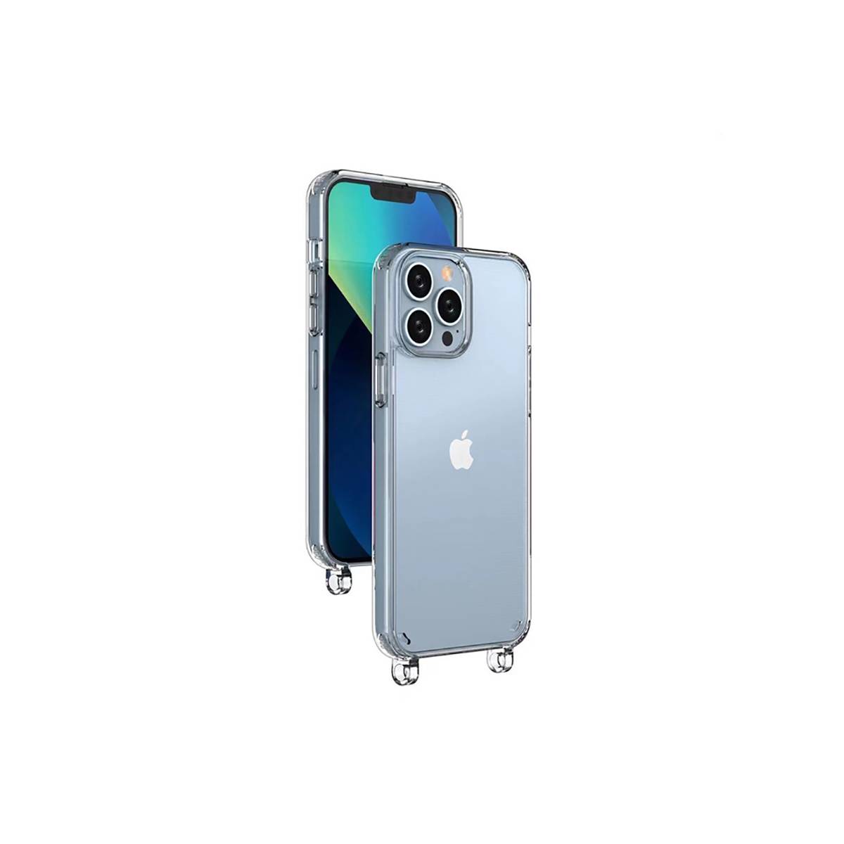 Coque pour Apple iPhone 13 Pro Max Ultra-Résistante avec 2 Accroches en TPU-2