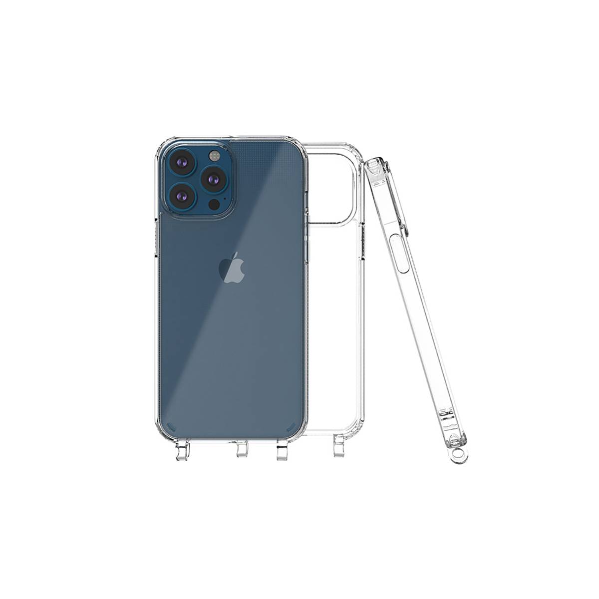 Coque pour Apple iPhone 13 Pro Max Ultra-Résistante avec 2 Accroches en TPU-3