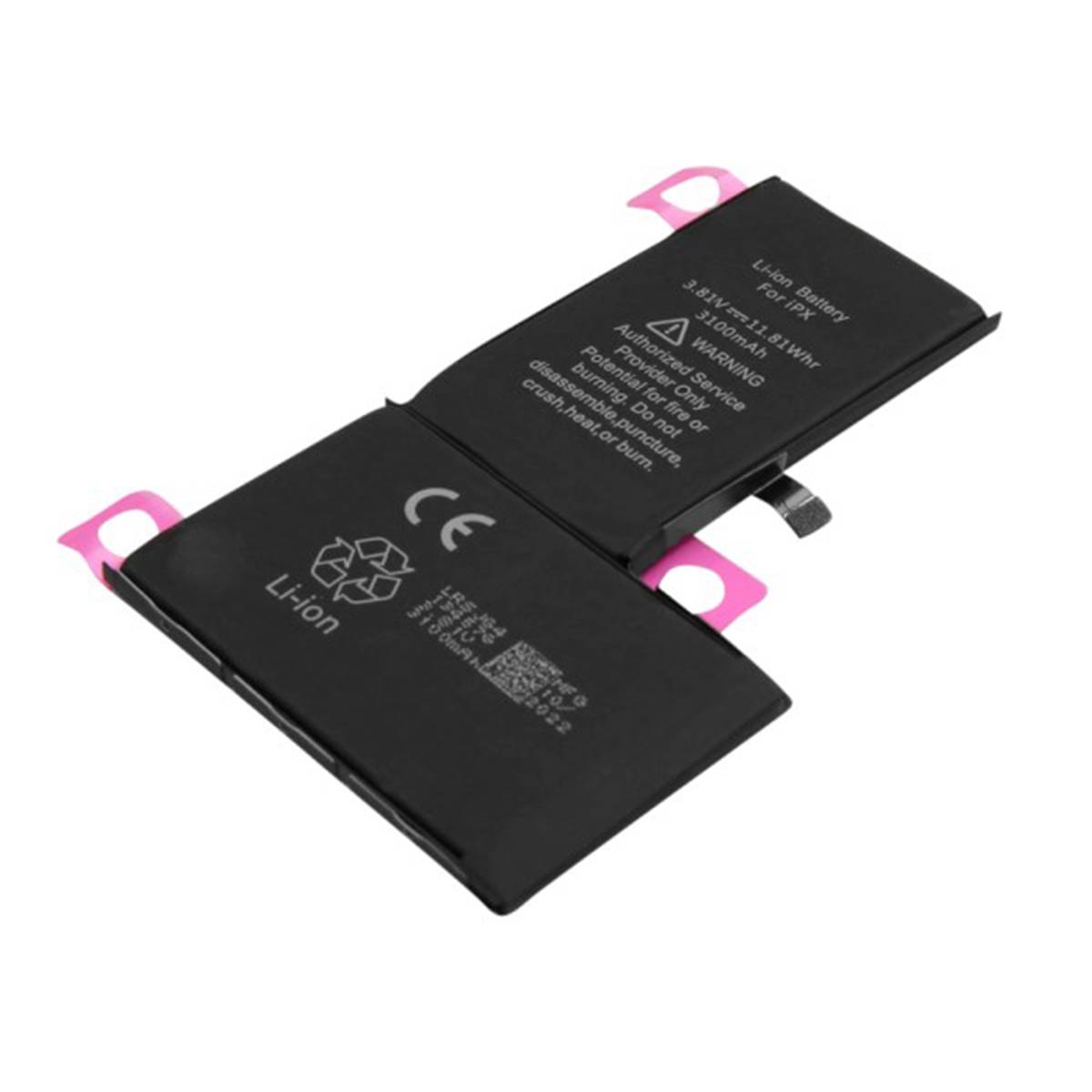 Batterie pour Apple iPhone X Li-polymère 3.82V 3100mAh 11.84Wh Réf 616-00351-0