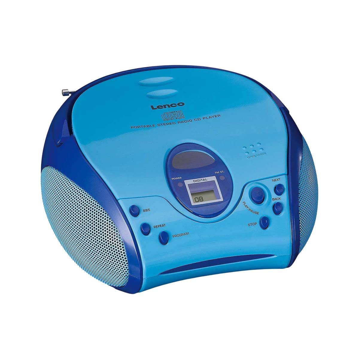 Boombox CD/FM Modèle SCD-24 Kids avec Écran LCD et Antenne Télescopique-0