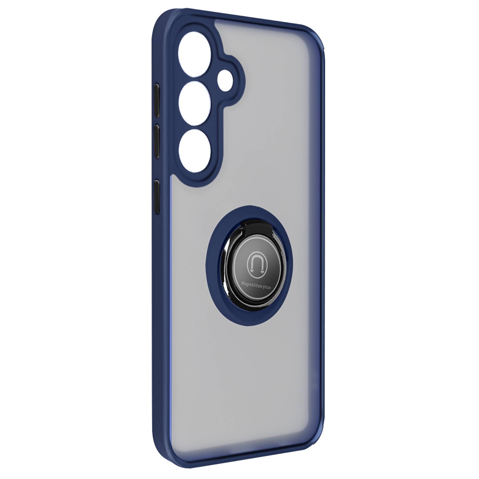 Coque pour Samsung Galaxy S24 Bague Métallique Fonction Support-0