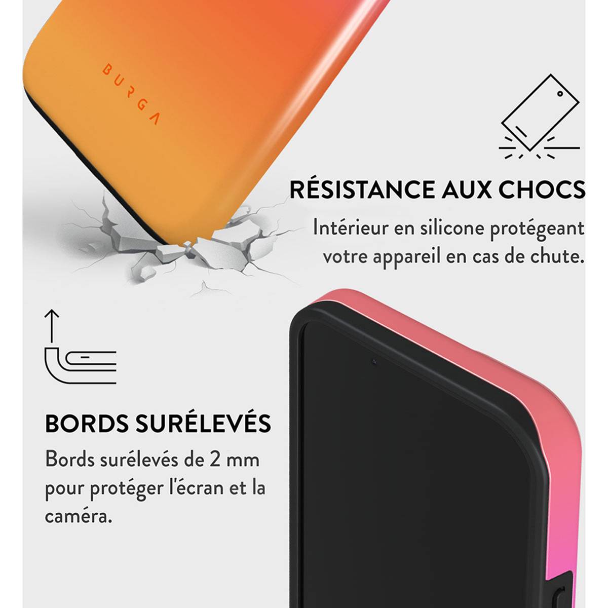 Coque pour iPhone 15 Plus MagSafe Tough Antichocs Modèle Sunset Club-3
