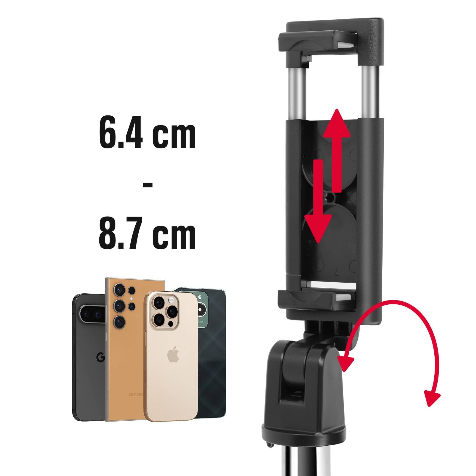 Perche à Selfie Bluetooth Fonction Trépied Extensible à 69 cm-3