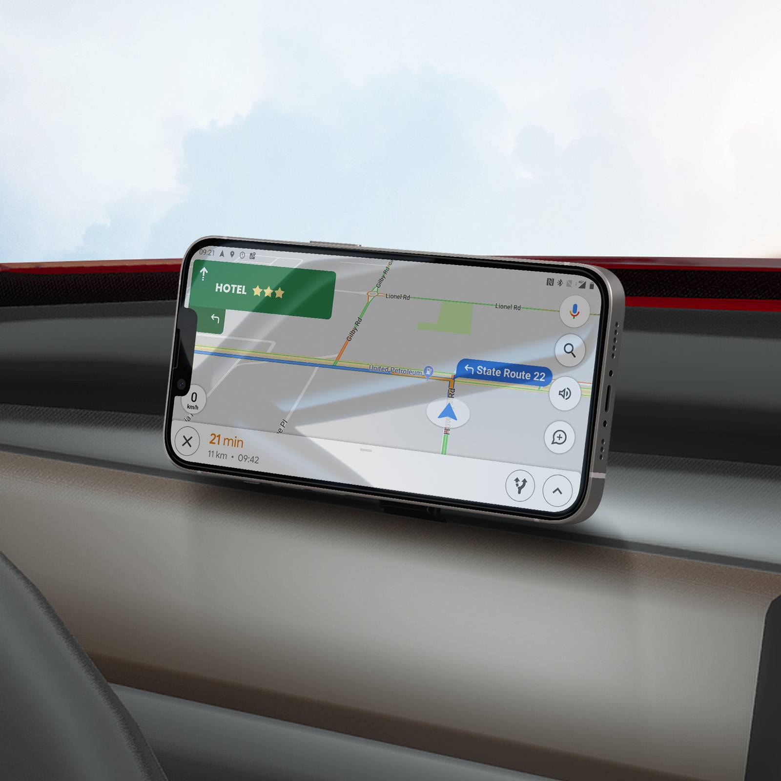 Support Voiture Magnétique Téléphone pour Tesla Model 3 / Y Rotatif-2