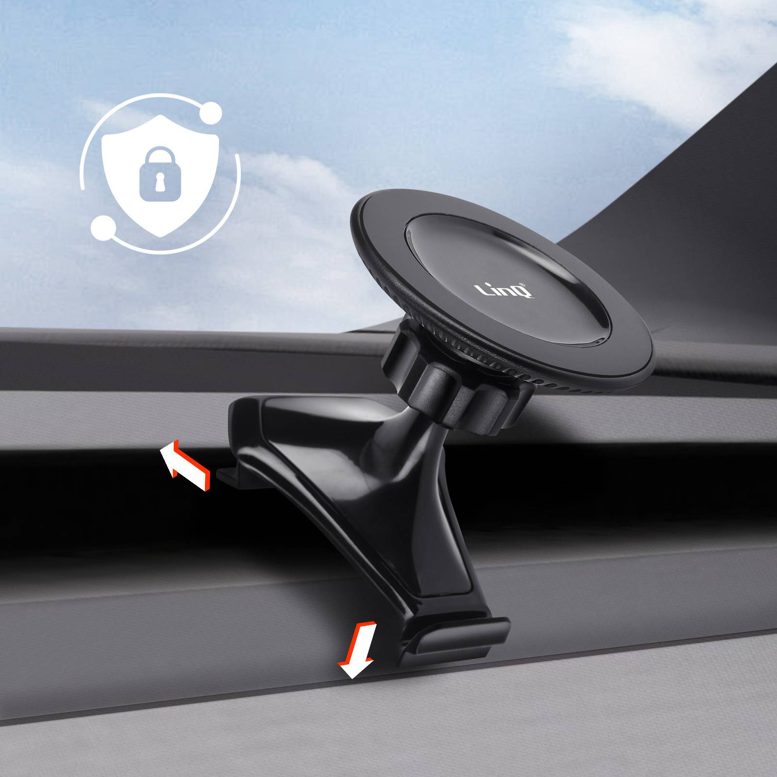 Support Voiture Magnétique Téléphone pour Tesla Model 3 / Y Rotatif-4