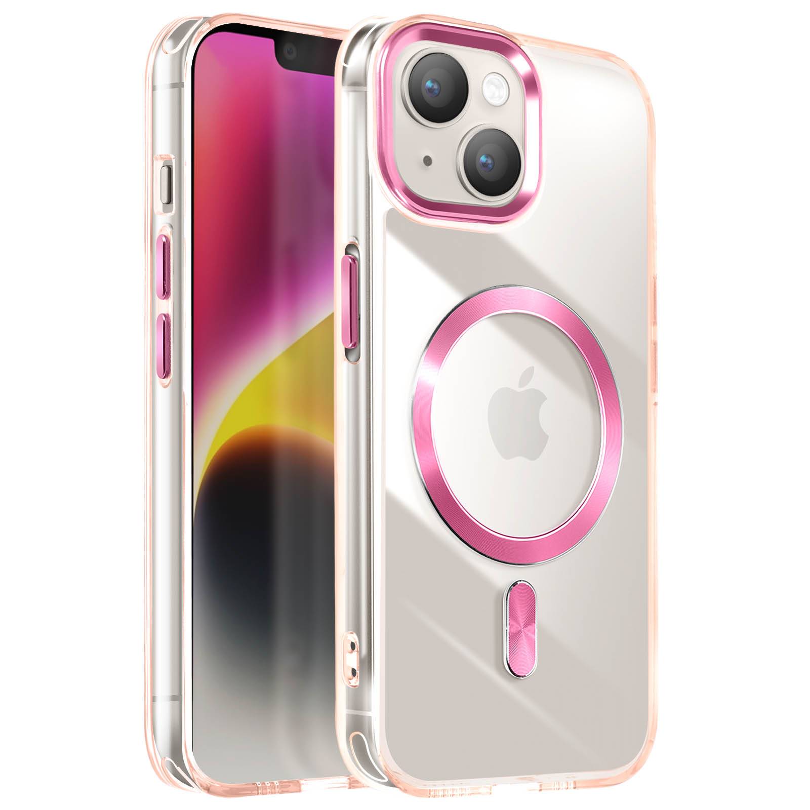 Coque MagSafe pour iPhone 15 Plus et 14 Plus Dos Cristal Color-0