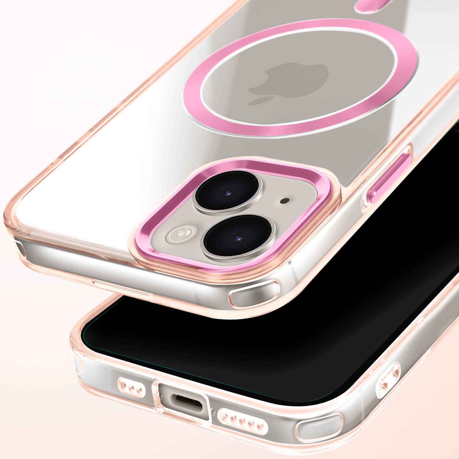 Coque MagSafe pour iPhone 15 Plus et 14 Plus Dos Cristal Color-1