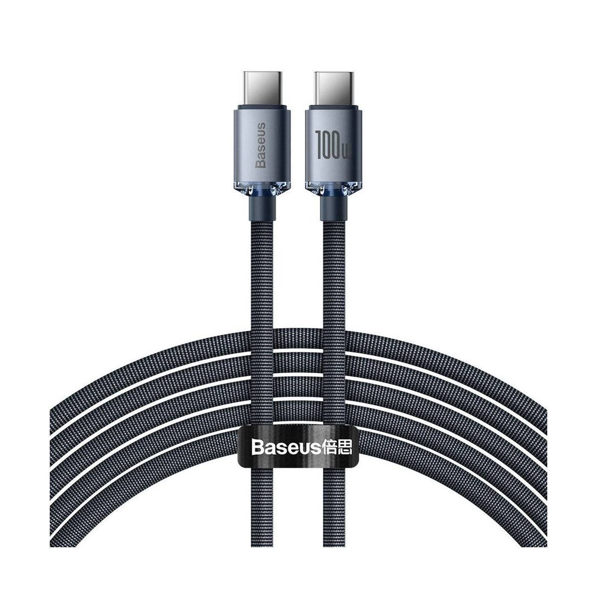 Câble USB-C vers USB-C 100W Série Crystal Shine Charge et Synchronisation 2m-0