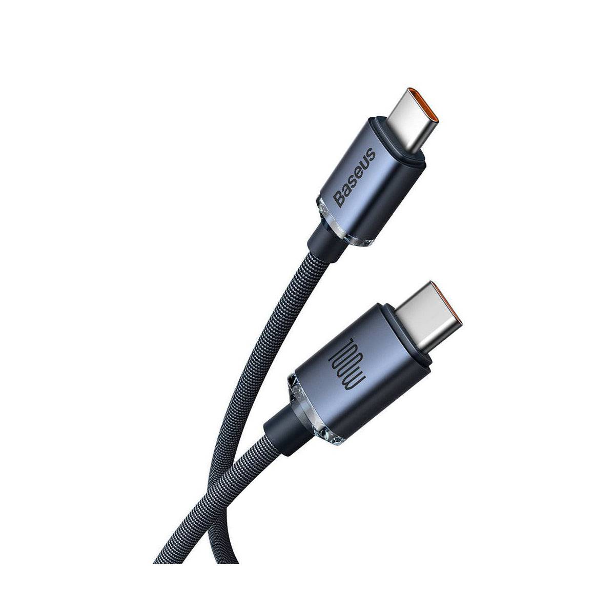 Câble USB-C vers USB-C 100W Série Crystal Shine Charge et Synchronisation 2m-1