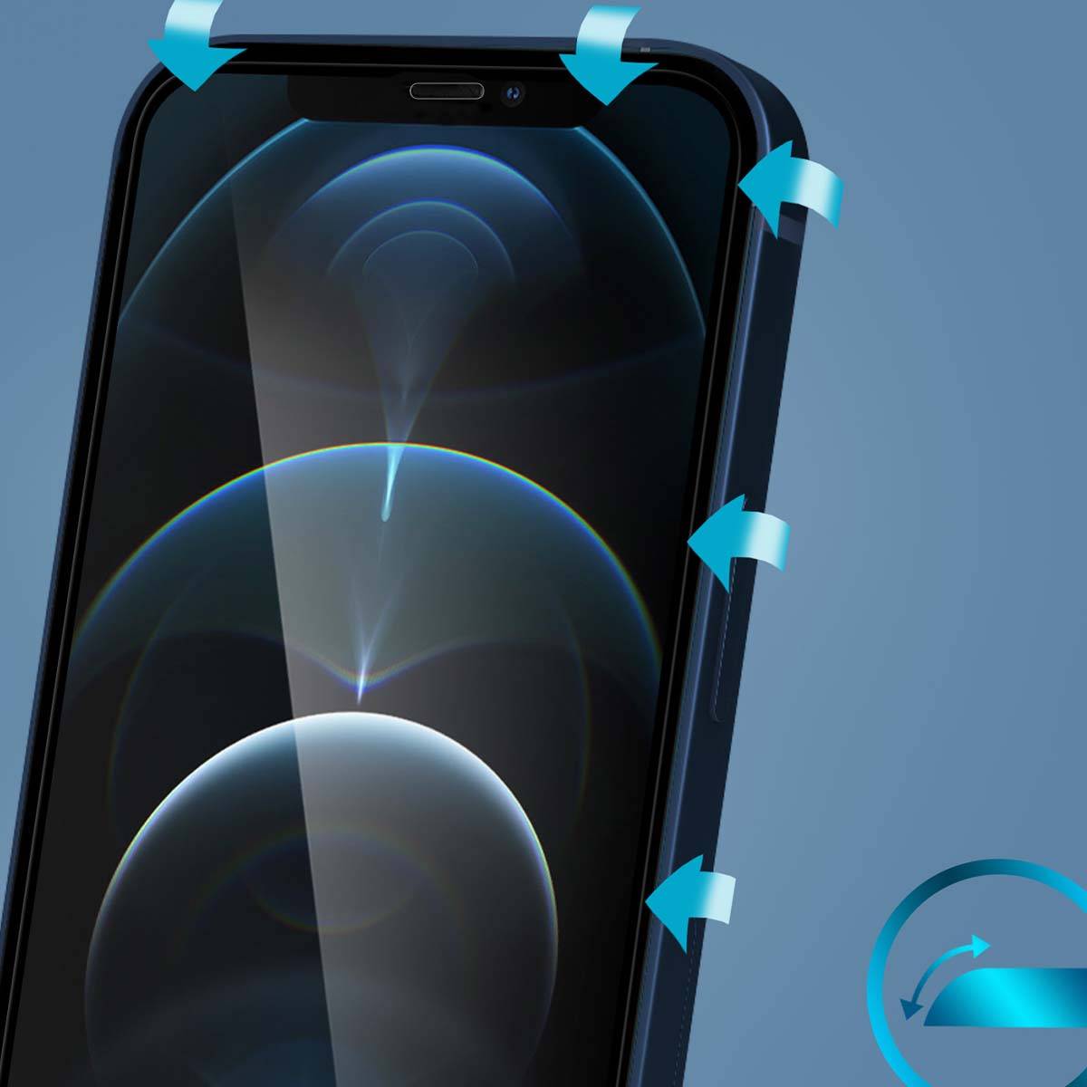 Protection d'écran pour Apple iPhone 12 / 12 Pro Easy Glass 3D Case Friendly-2
