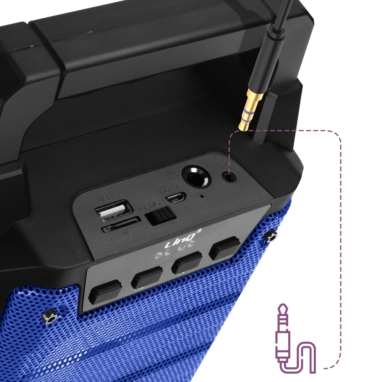 Enceinte lumineuse Bluetooth Compatible Micro,-4