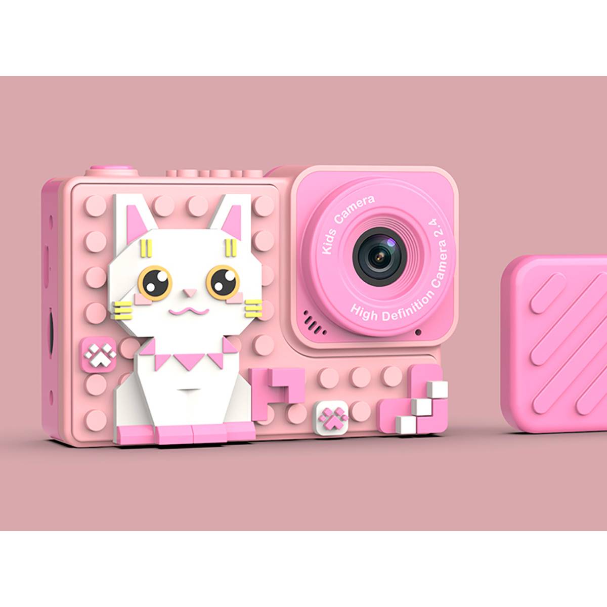 Appareil Photo Numérique Pixel Chat pour Enfant 18MP avec Mini-Jeux et Filtres-1
