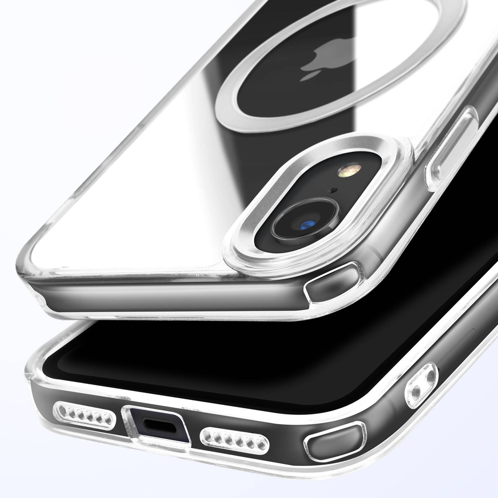 Coque MagSafe pour iPhone XR Dos Cristal Color-1