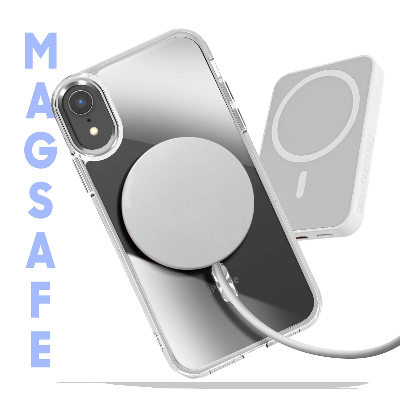Coque MagSafe pour iPhone XR Dos Cristal Color-2