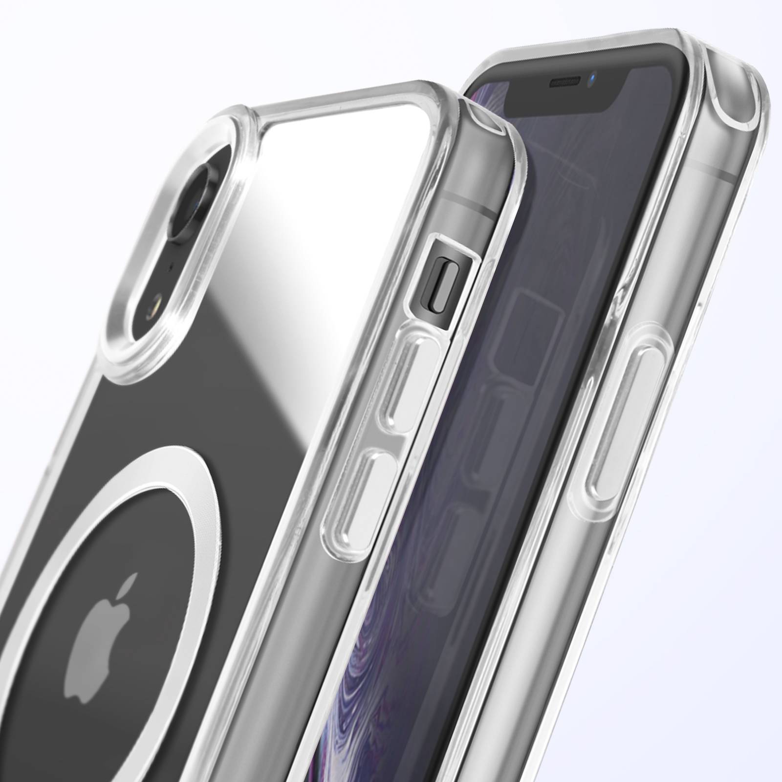 Coque MagSafe pour iPhone XR Dos Cristal Color-3