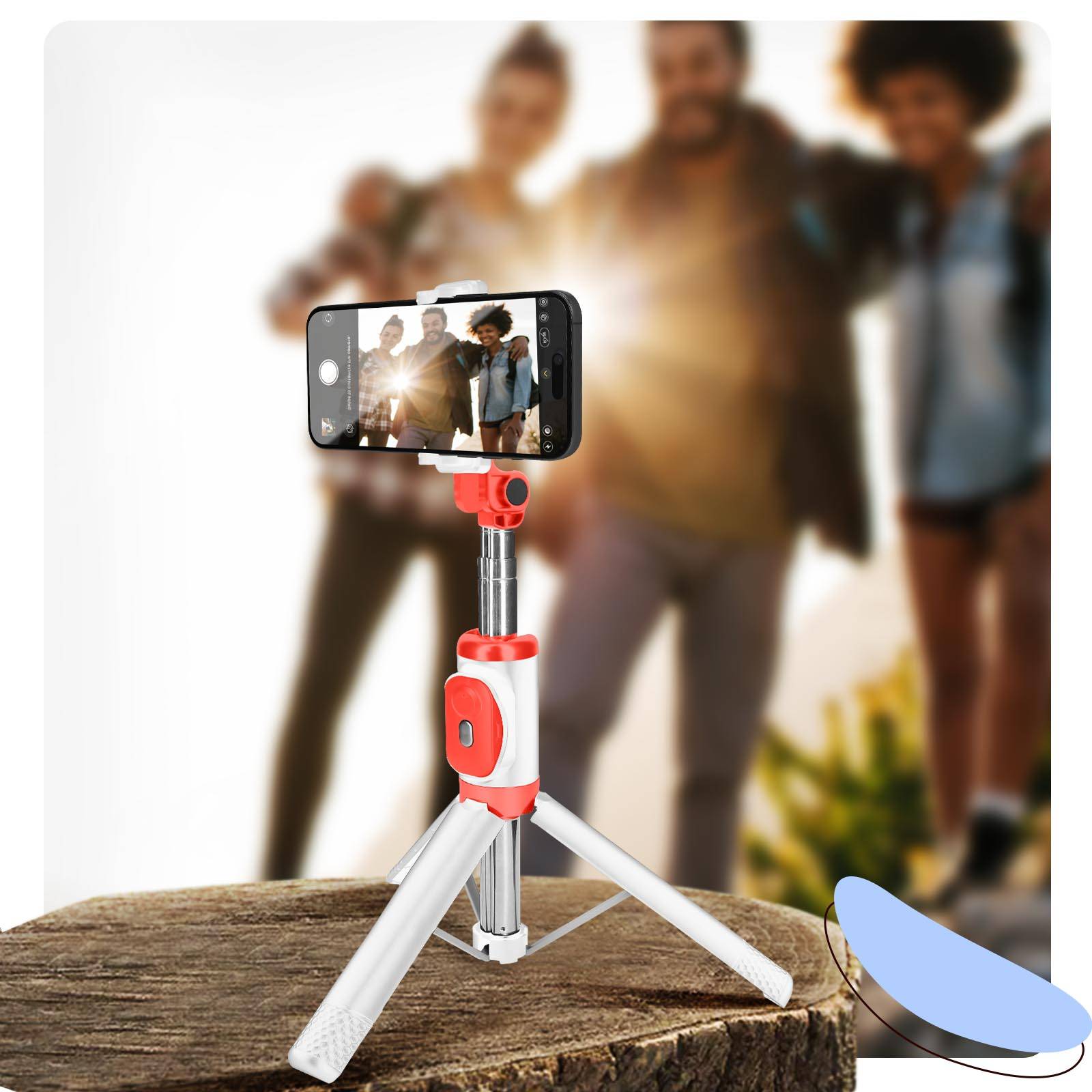 Perche à Selfie avec Télécommande Bluetooth intégrée,-2