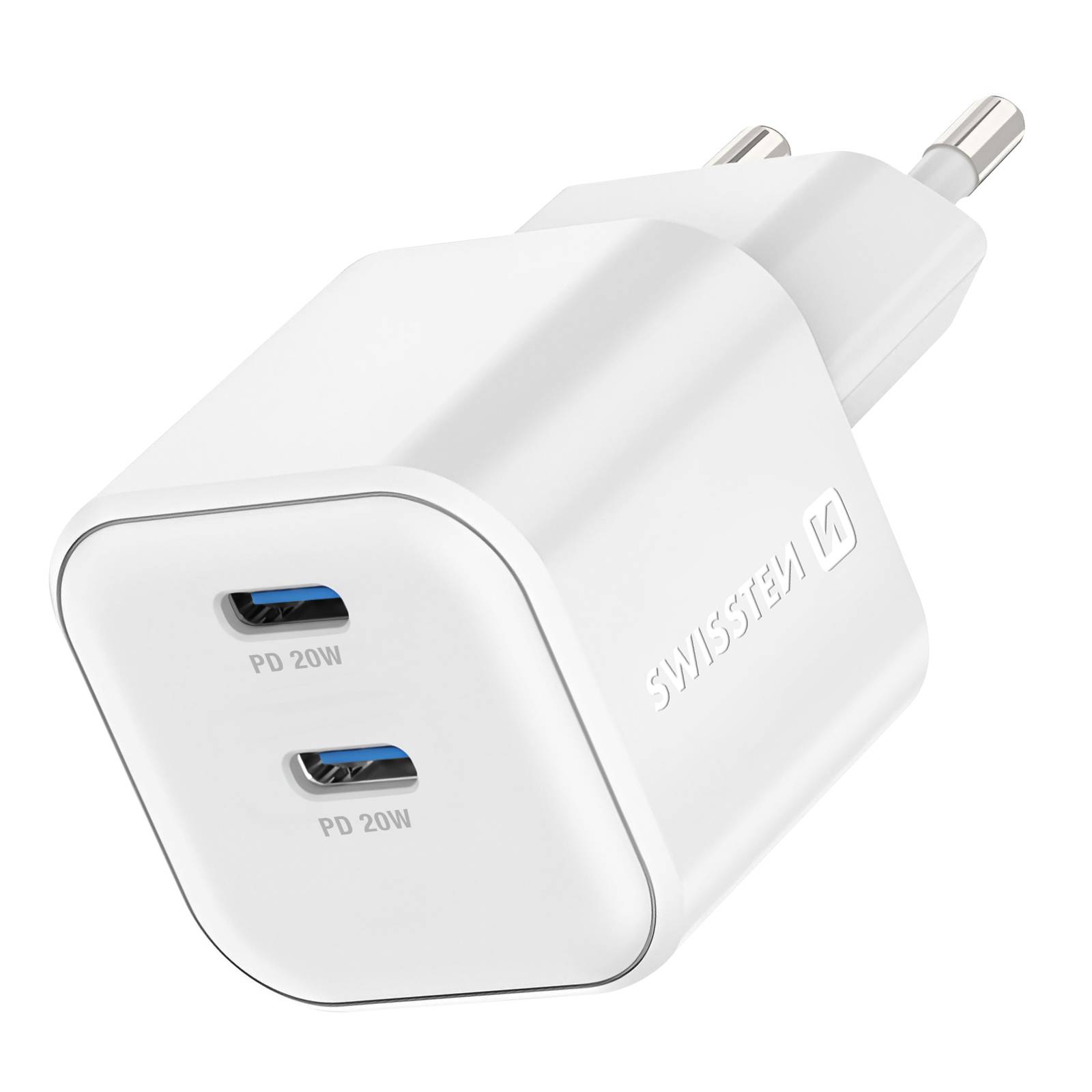Chargeur Secteur GaN avec Double Port USB-C Compact Power Delivery 20W-0