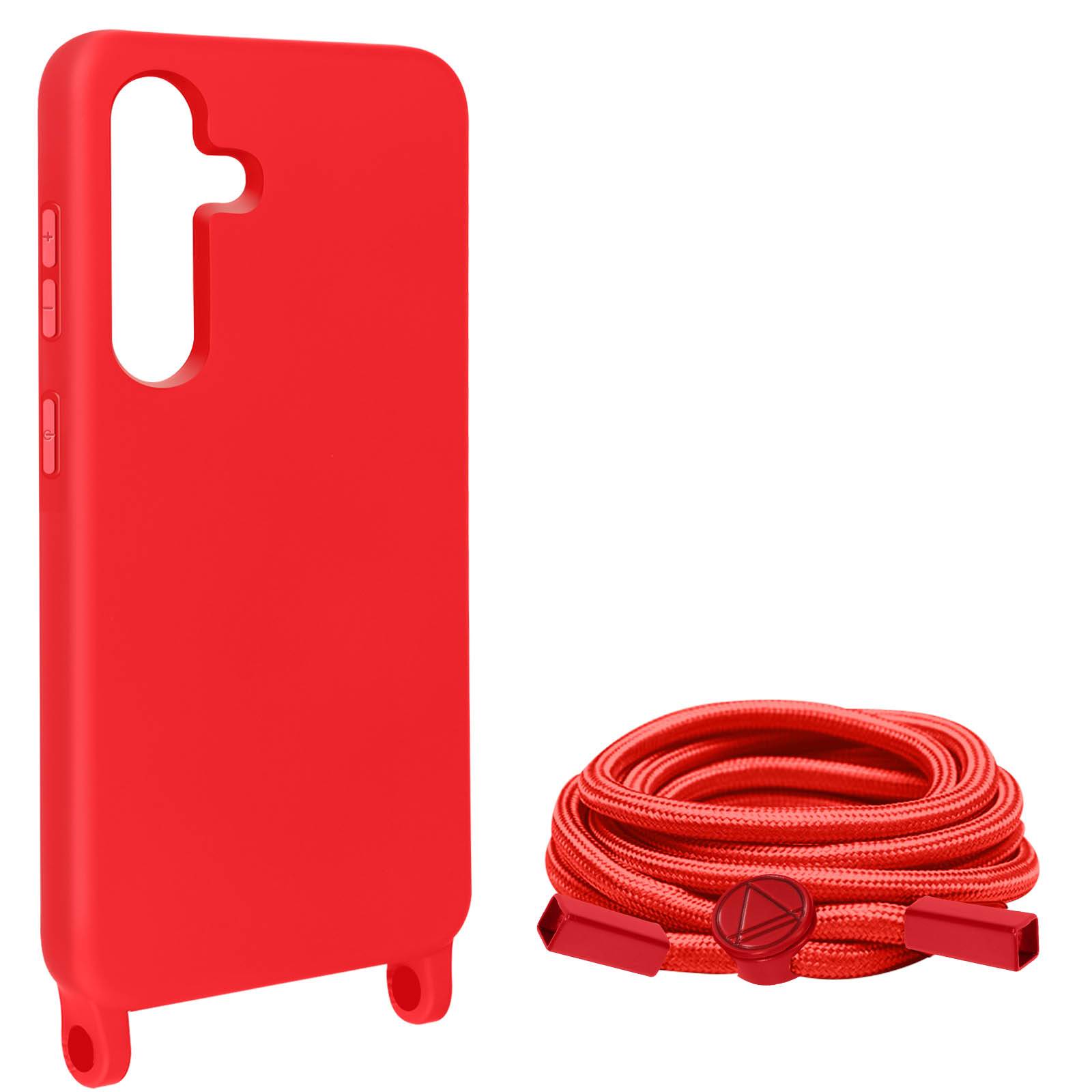 Coque pour Galaxy S24 Série Corda avec Cordon Tour de Cou Ultra Résistant-1