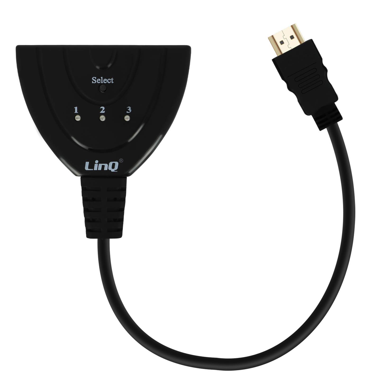 Adaptateur multiports HDMI Mâle vers 3x ports HDMI Femelle Full HD-0