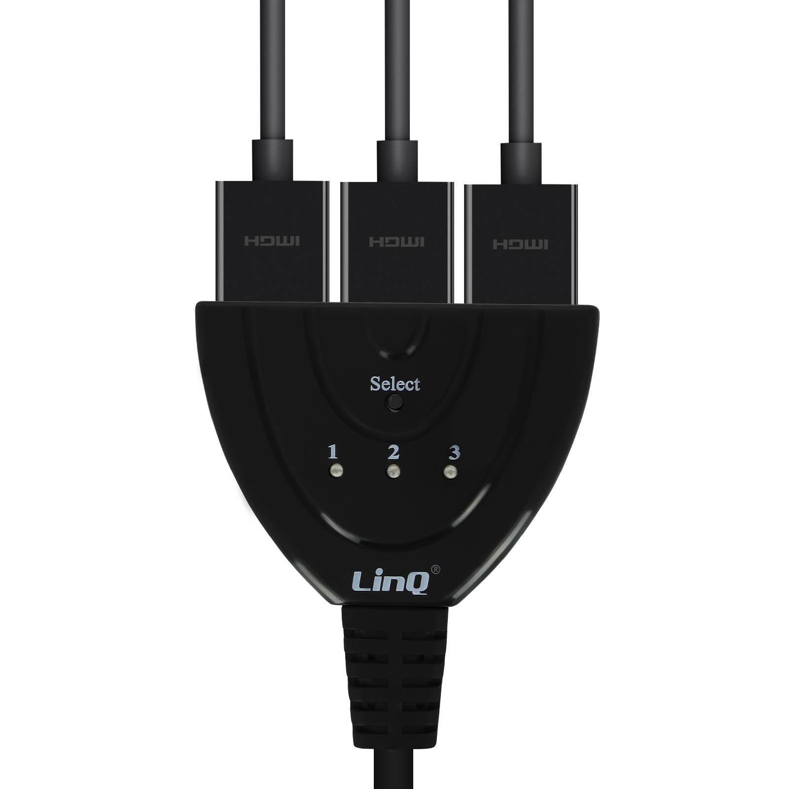 Adaptateur multiports HDMI Mâle vers 3x ports HDMI Femelle Full HD-3