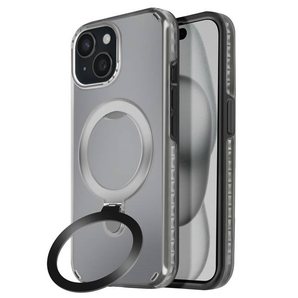 Coque MagSafe pour iPhone 15 Plus et 14 Plus Antichoc Support Pliable