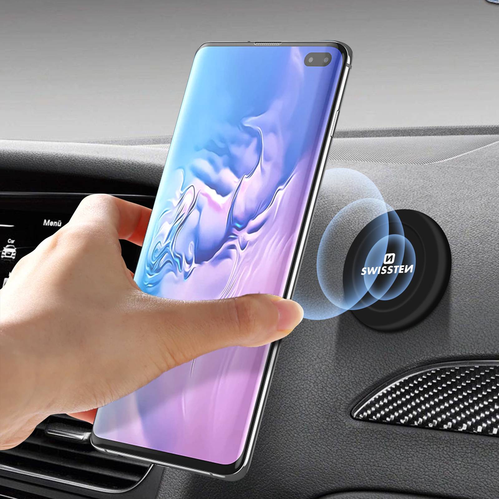 Support Voiture Universel Magnétique Fixation adhésive 3M S-Grip-2