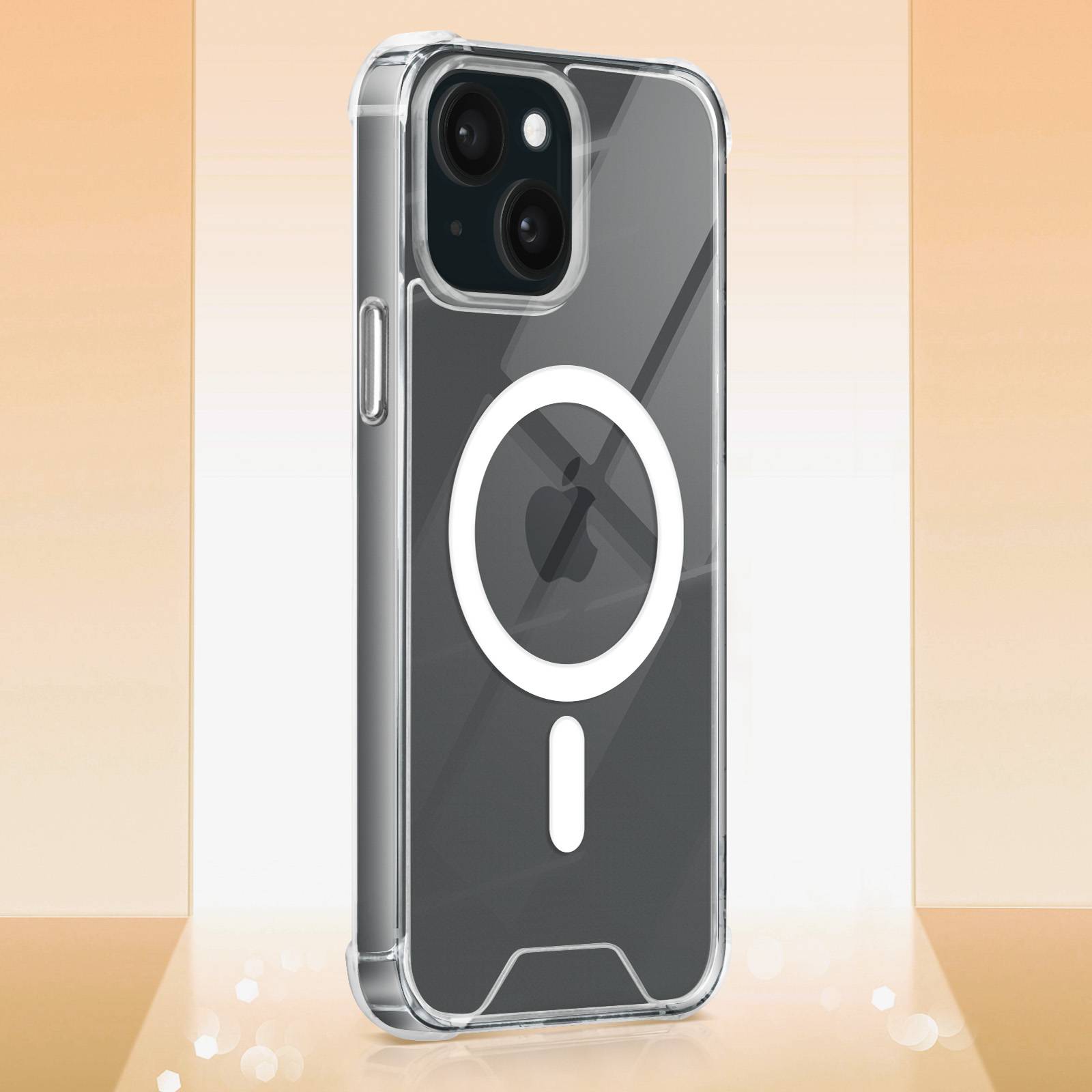 Coque Magsafe pour iPhone 15 Plus Silicone Gel Coins Renforcés-3
