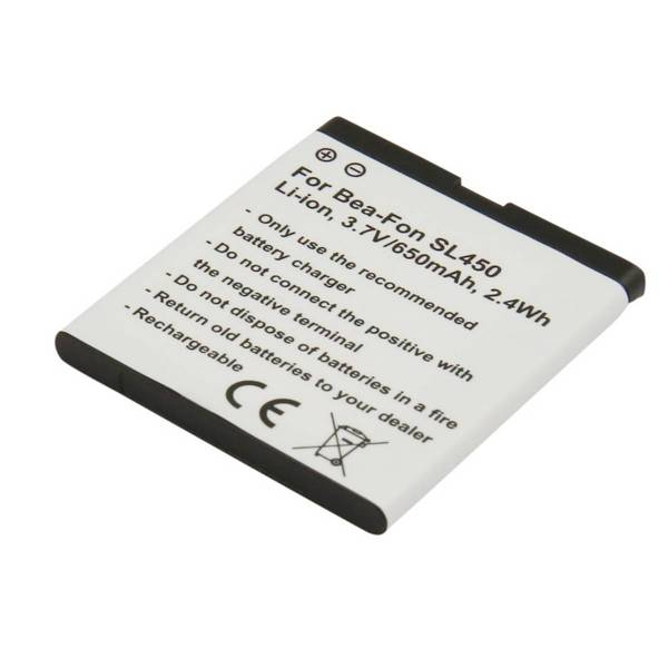 Batterie de Remplacement pour Bea-Fon SL450 / SL560 3,7V 650mAh Li-ion