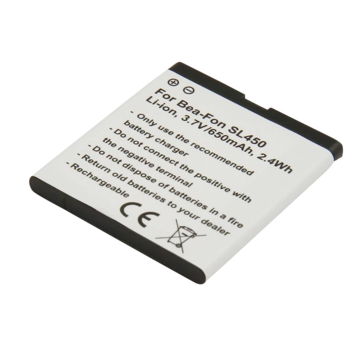 Batterie de Remplacement pour Bea-Fon SL450 / SL560 3,7V 650mAh Li-ion-0
