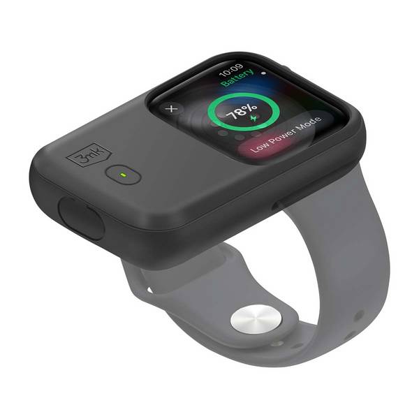 Coque Batterie Induction pour Apple Watch 49mm Silicone Autonomie 15h