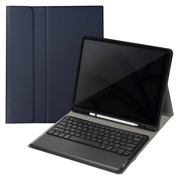 Clavier QWERTY Bluetooth pour iPad Pro 12.9 et Air 13 avec Étui Clapet