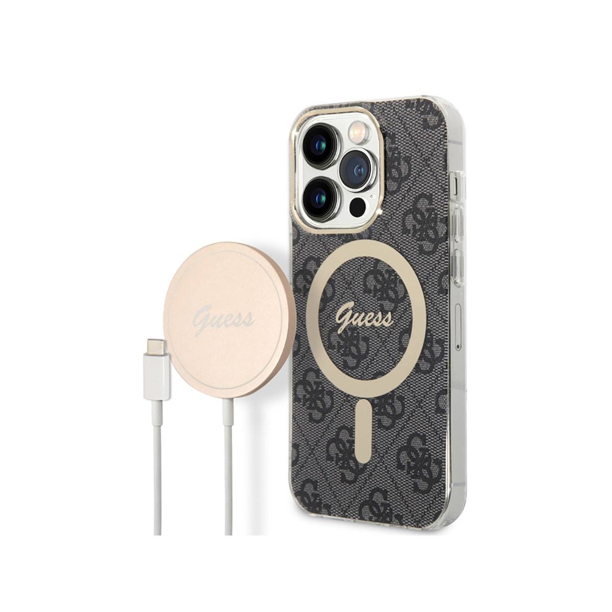Bundle Coque pour iPhone 14 Pro Magsafe 4G et Chargeur Sans Fil Qi Magsafe 15W-0