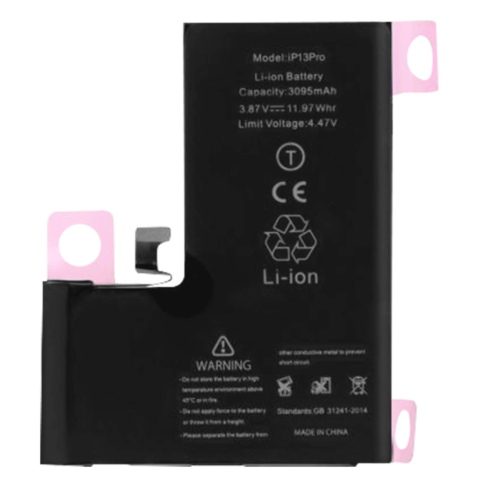 Batterie interne pour Apple iPhone 13 Pro 3095mAh Puce TI intégré-0