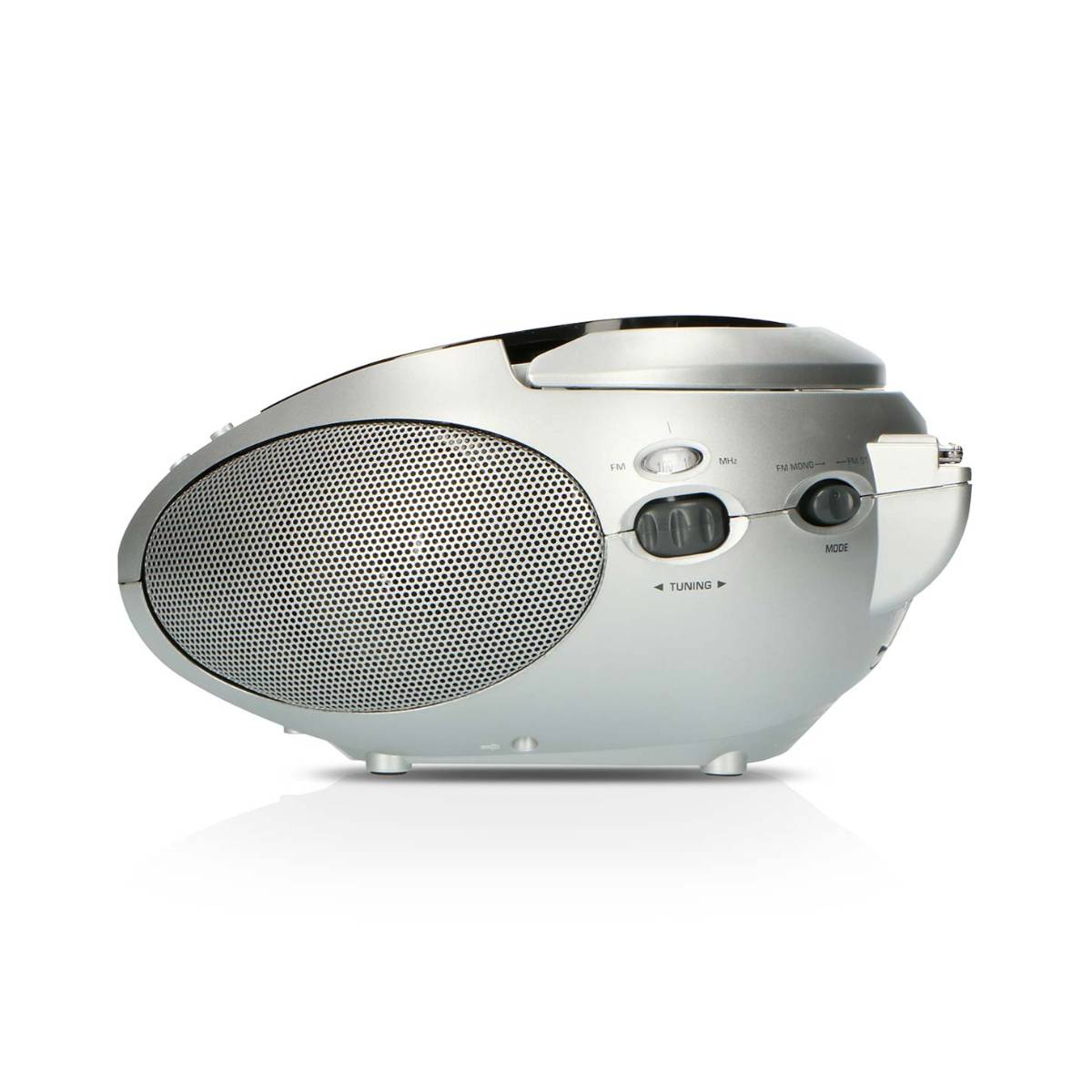 Radio FM Stéréo Portable avec Lecteur CD et Antenne Télescopique-4