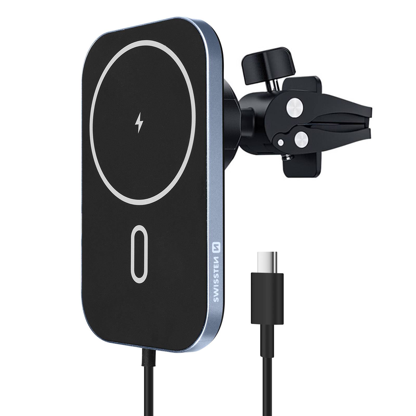 Support Voiture MagSafe pour iPhone Charge Rapide 15W Grille d'Aération-1