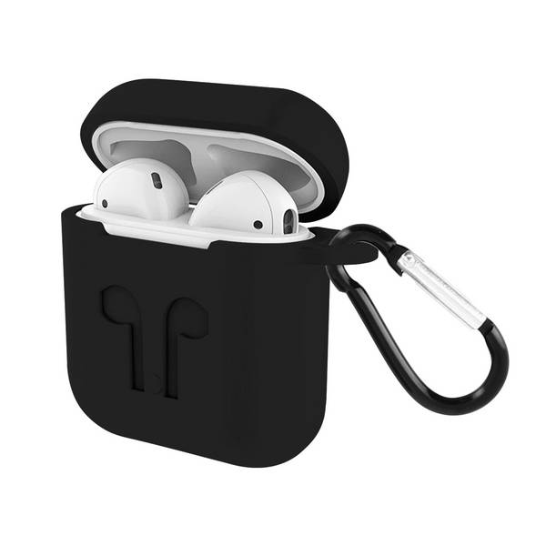 Coque pour AirPods 1 / 2 Souple Anti-traces Anti-rayures avec Mousqueton