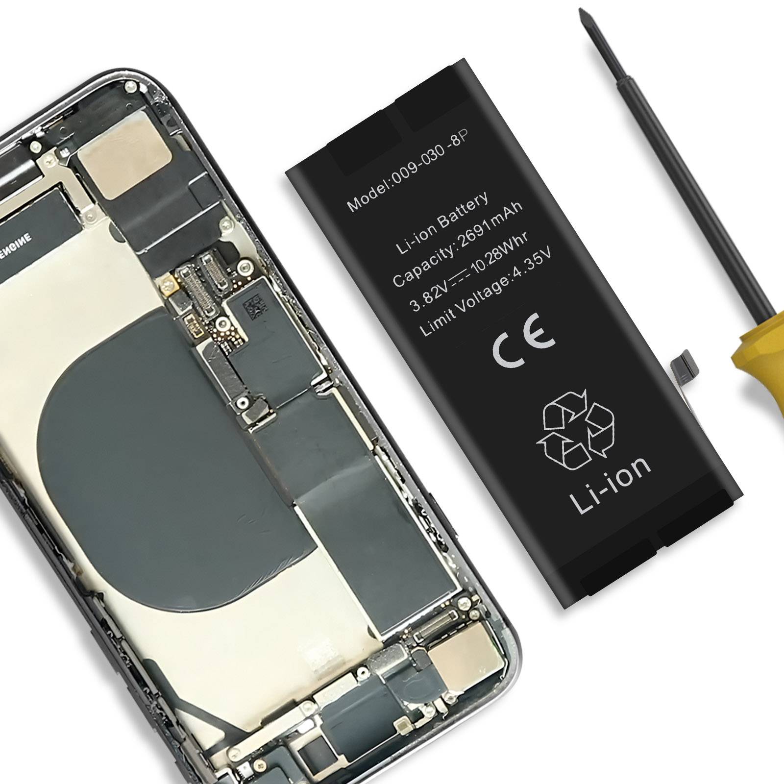 Batterie interne pour Apple iPhone 8 Plus 2691mAh Puce TI intégrée-2