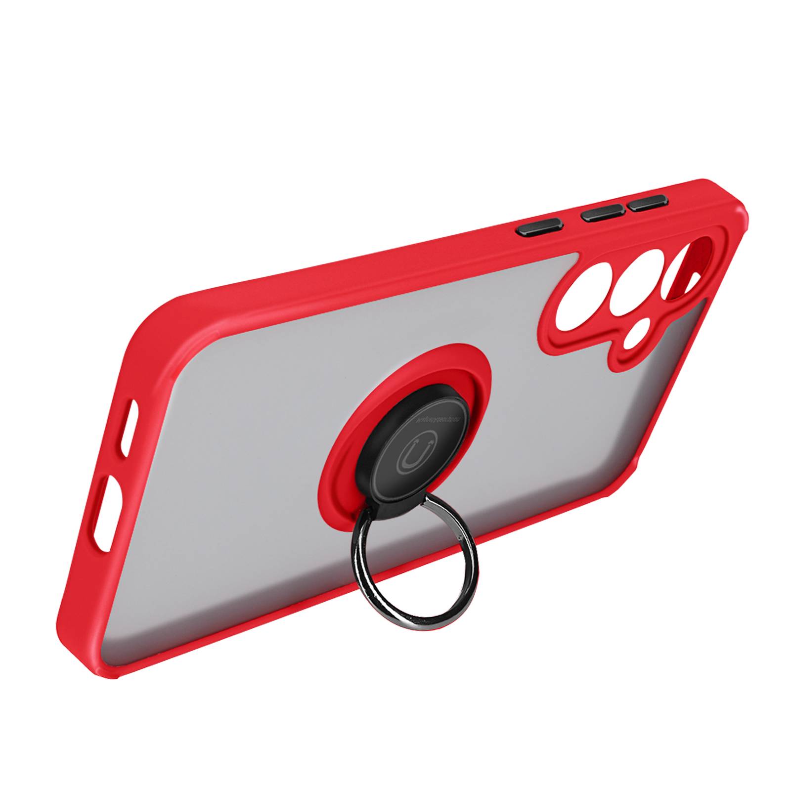 Coque pour Samsung Galaxy S24 Bague Métallique Fonction Support-1