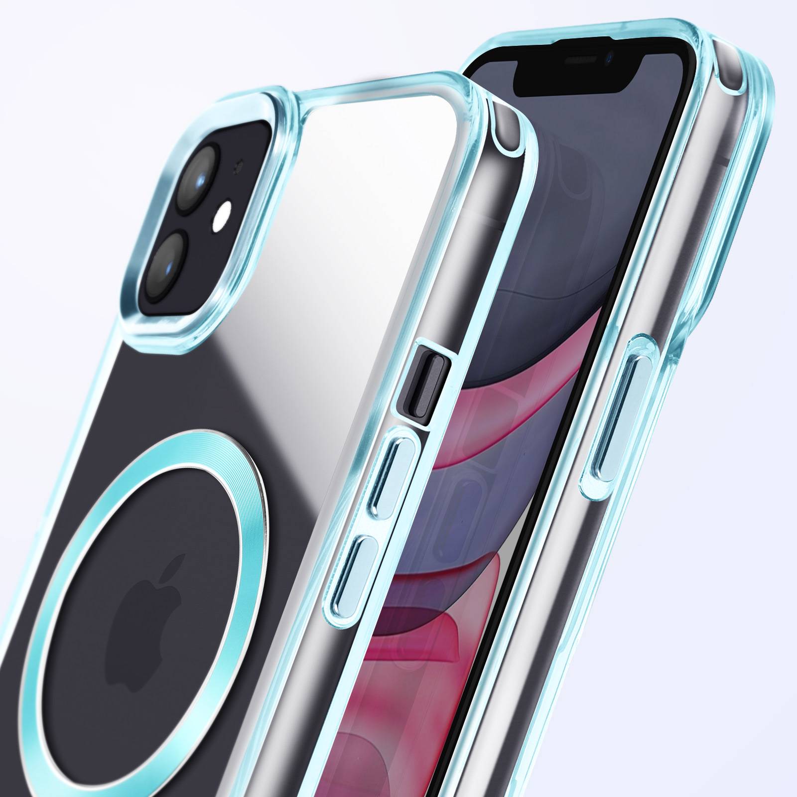 Coque MagSafe pour iPhone 11 Dos Cristal Color-3