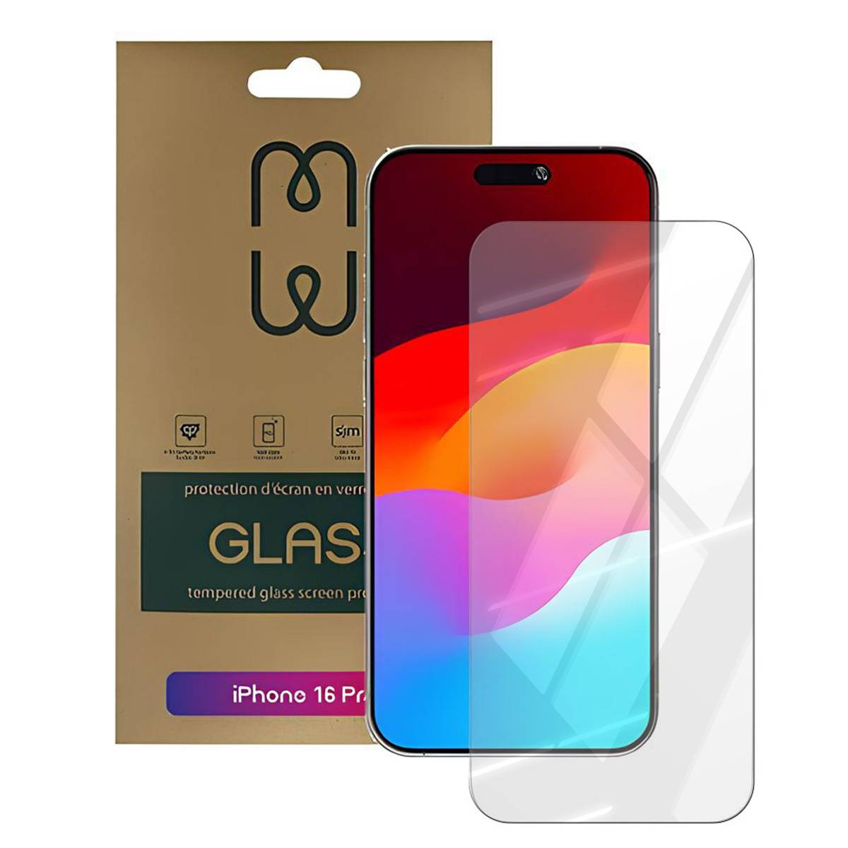 Protection d'Écran pour Apple iPhone 16/ iPhone 15 en Verre Trempé Ultra-fin-2