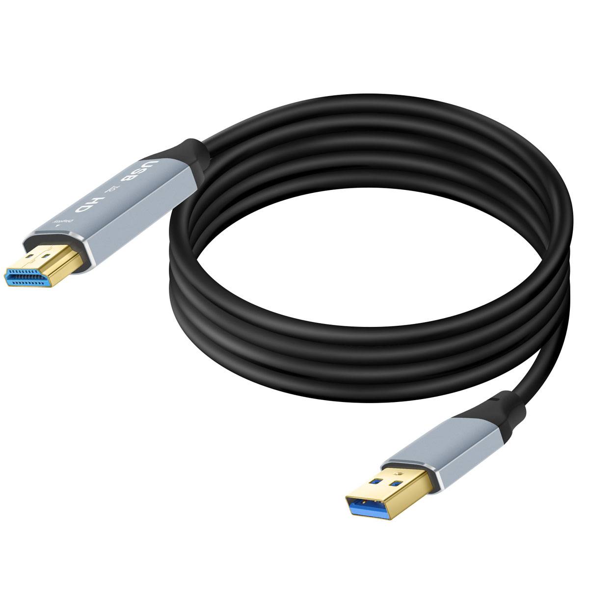 Câble Vidéo HDMI vers USB-A Résolution Full HD 1080p 1,8m-0