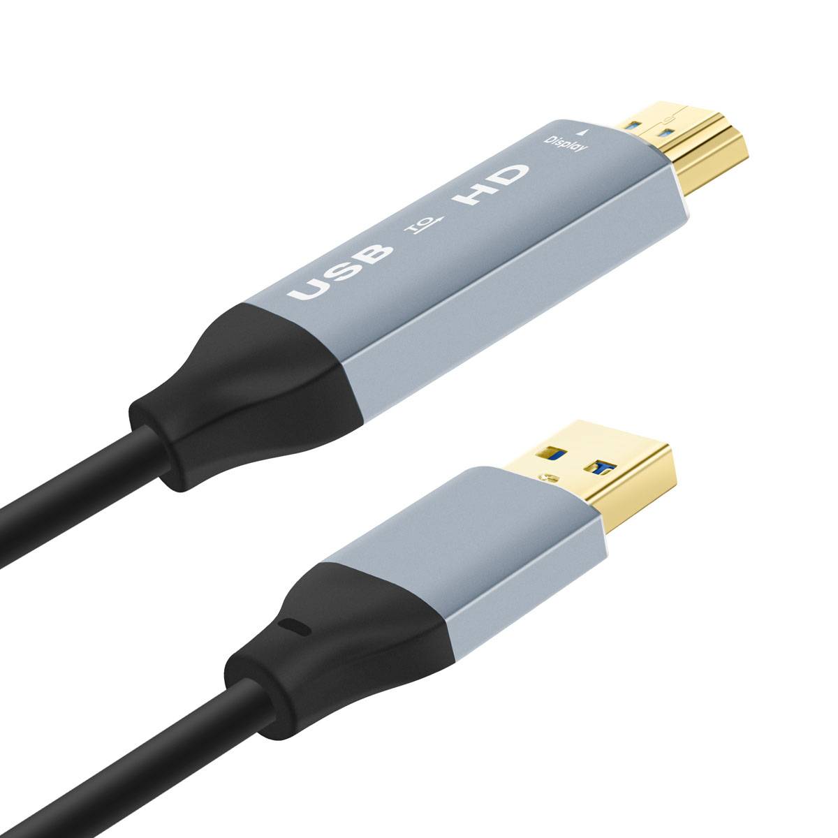 Câble Vidéo HDMI vers USB-A Résolution Full HD 1080p 1,8m-1
