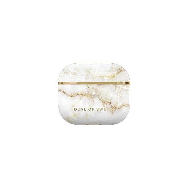 Coque pour AirPods 3 Modèle Golden Pearl Marble Attrayante