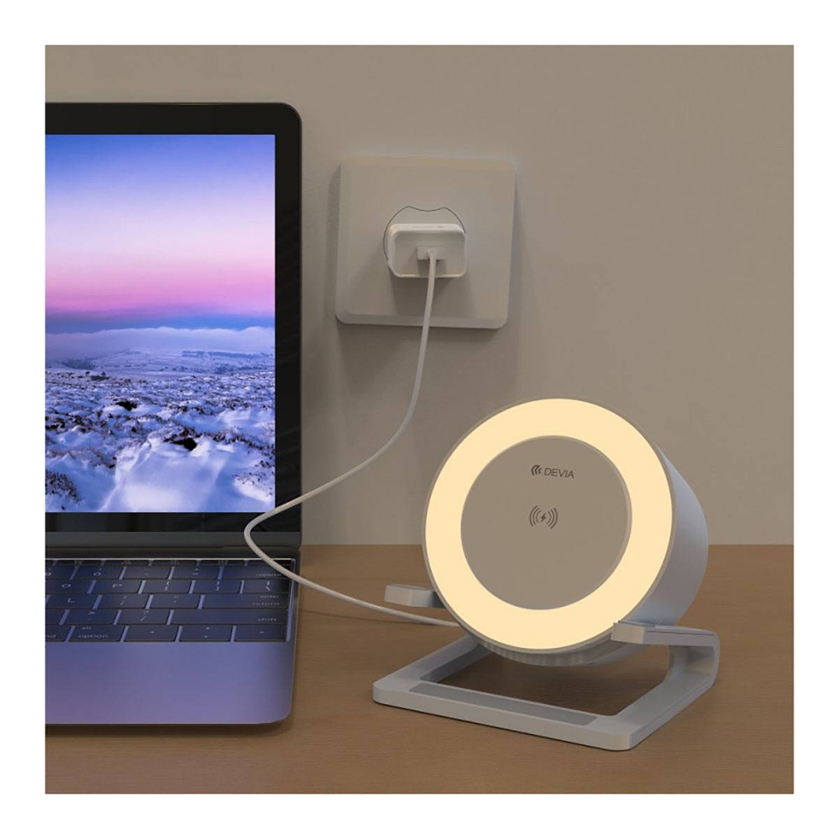 Enceinte Bluetooth 5.2 avec Lampe de Nuit et Chargeur Induction 15W-3