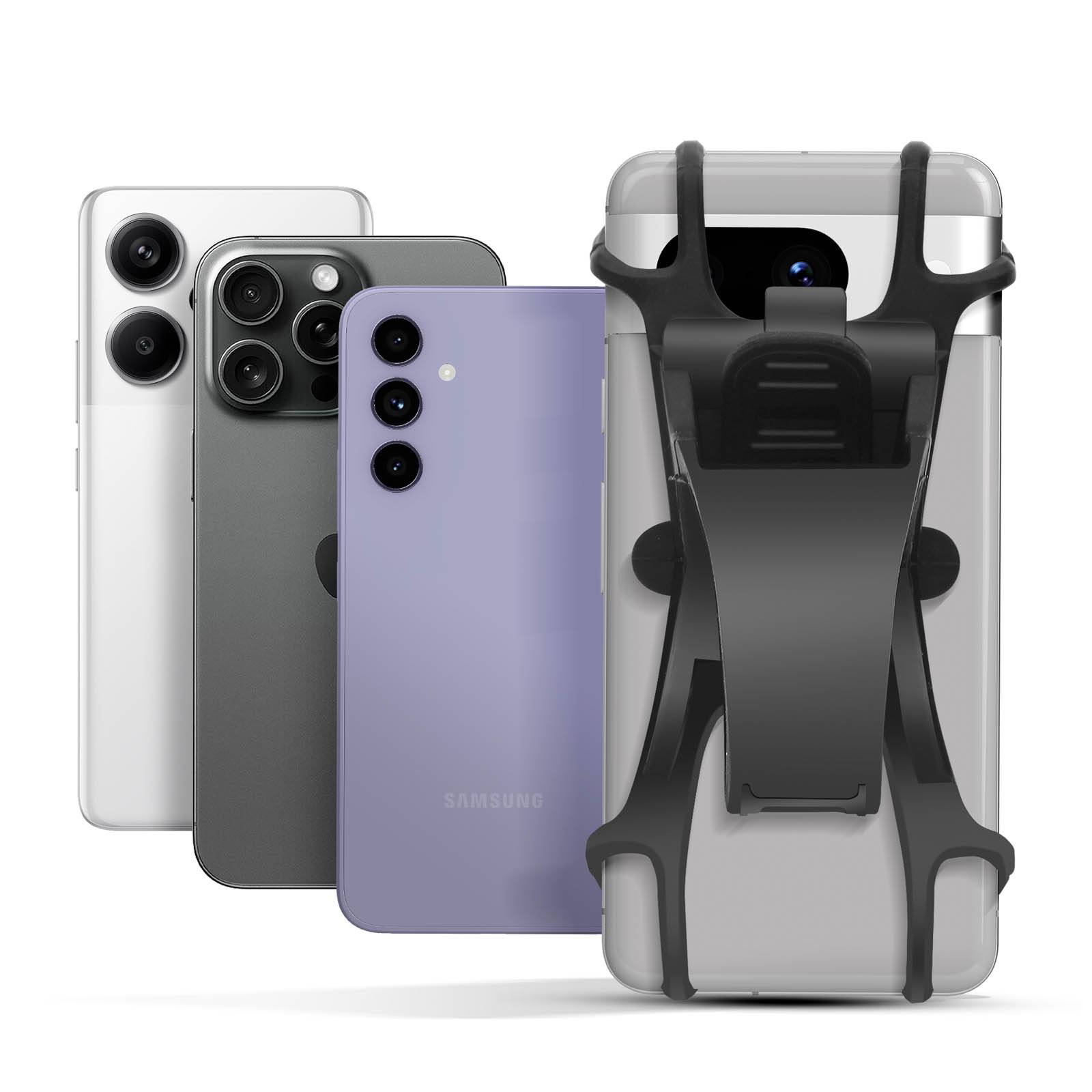 Support Vélo et Moto pour Smartphone Fixation Guidon solide Ajustable-3